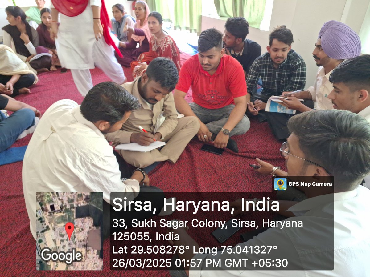 SSJCOLLEGEOFED1's tweet image. Shah Satnam Ji College of Education, Sirsa organized a 7 days special NSS camp. Day-3 Activities: Yoga,Paragraph Writing,Tree Plantation &amp;amp;Literacy Programme. 
#nss 
#nsscamp 
#nsscamp2025