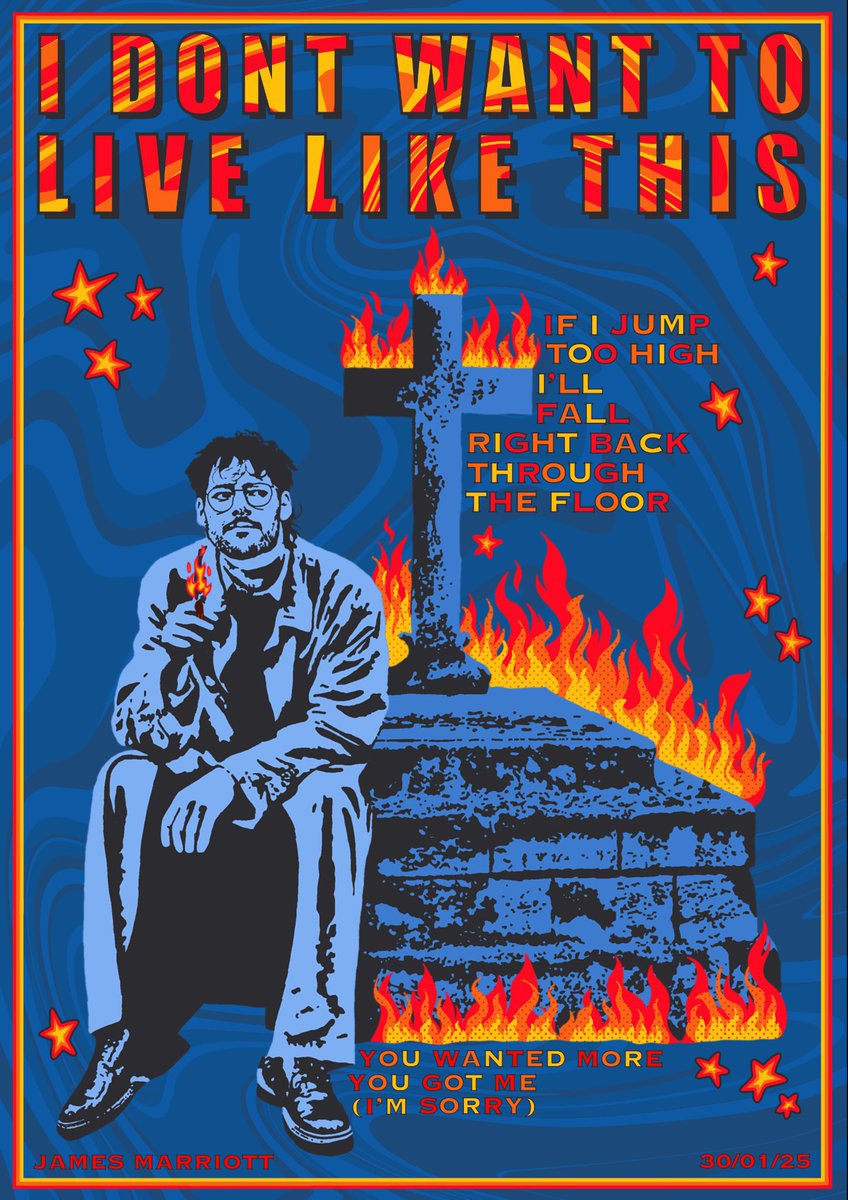futiledaz's tweet photo. If a certain James Marriott needs someone to design a merch poster for tour, that would be a very cool opportunity :) https://t.co/HLc4SJmC90