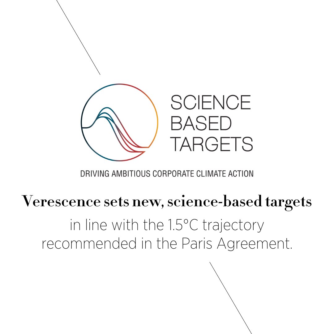 We are pleased to announce that Verescence's new, more ambitious 2034 greenhouse gas emissions (GHG) targets have been officially validated by the Science Based Targets initiative (SBTi)! 

Learn more: verescence.com/verescences-gr…

#decarbonization