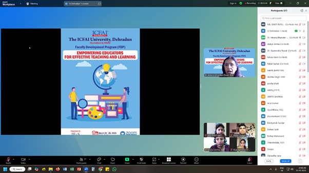 icfaidehradun's tweet image. Day 2 of the Faculty Development Program (FDP), organized by ICFAI Education School, The ICFAI University, Dehradun was held on 25th March 2025 (Tuesday). 
#FacultyDevelopmentProgram #EmpoweringEducators #DigitalTeaching  #ICFAIEducationSchool #ICFAIUniversityDehradun #EdTech