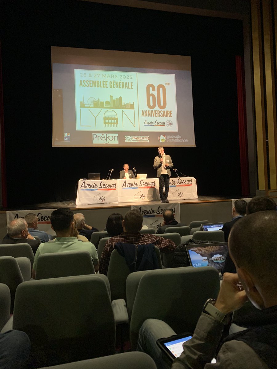 Début de l’AG d’<a href="/AvenirSecours/">Avenir Secours</a> à <a href="/villedelyon/">Ville de Lyon</a> pour le 60ème anniversaire du syndicat !