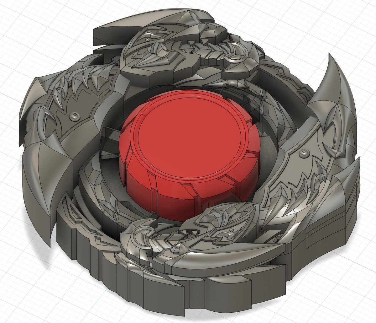 やっぱりこのベイブレードとは言いづらい彫刻的造形はオリジナルな物に昇華できそうなんだけど、コンセプトの核の部分が思いつかないから難しいな