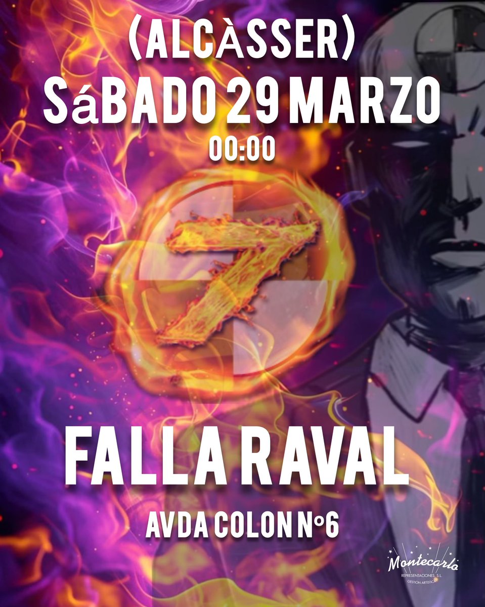 Este Sábado 29 de marzo rematamos las fallas 2025

📍FALLA  RAVAL (ALCÀSSER)

⏰ 00:00h

Are you ready ❓❓❓