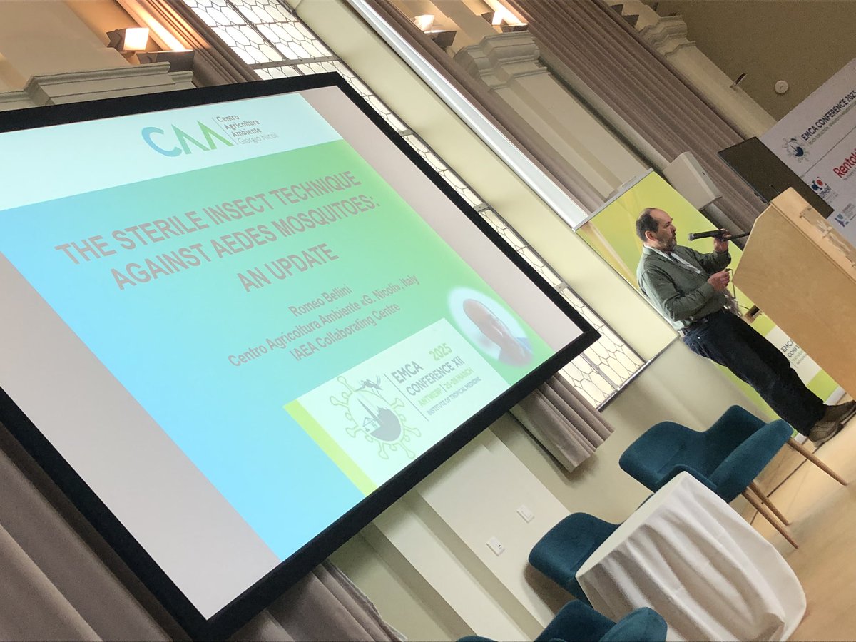 emcatweets's tweet image. 📢 Dr. Romeo Bellini from @2013_caa as Key Note Speaker in the 12th #EMCA2025 Conference
🦟 “The Sterile Insect Technique against #Aedes #Mosquitoes: an update”
#MosquitoControlExperts @ITMantwerp