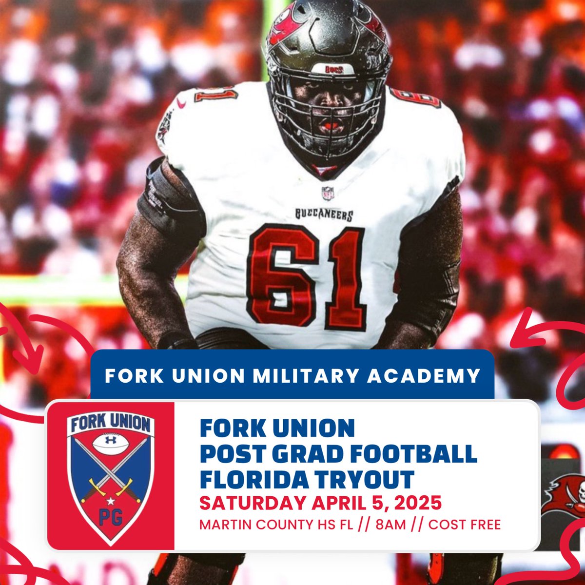 Fork Union Military Academy Post Grad Football (@fumapgfootball) on Twitter photo 📢 ATTENTION 2025 BALLERS from the ☀️ STATE!
📅 Saturday, April 5
⏰ 8:00 AM
📍 Martin County High School (FL)
💰 FREE – No excuses!
Want your shot? Email ArrittF@FUMA.org
#GrindNowShineLater #FUMAFootball 📢 ATTENTION 2025 BALLERS from the ☀️ STATE!
📅 Saturday, April 5
⏰ 8:00 AM
📍 Martin County High School (FL)
💰 FREE – No excuses!
Want your shot? Email ArrittF@FUMA.org
#GrindNowShineLater #FUMAFootball
