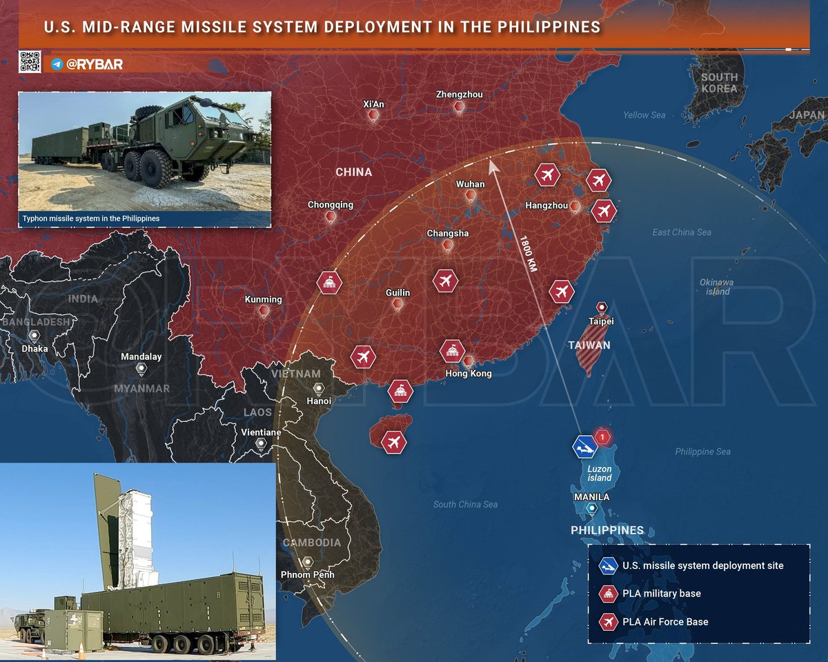 SteveAn71083739's tweet photo. Philippines is getting the second battery of US' Typhon Missiles. 

Philippines has already deployed a battery of Typhon Missiles since April last year. 

The Typhon system can fire Tomahawk &amp; SM-6 missiles. Tomahawks to attack land targets &amp; SM-6 missiles for air defense. 1/4 https://t.co/G2hNMGSeAf