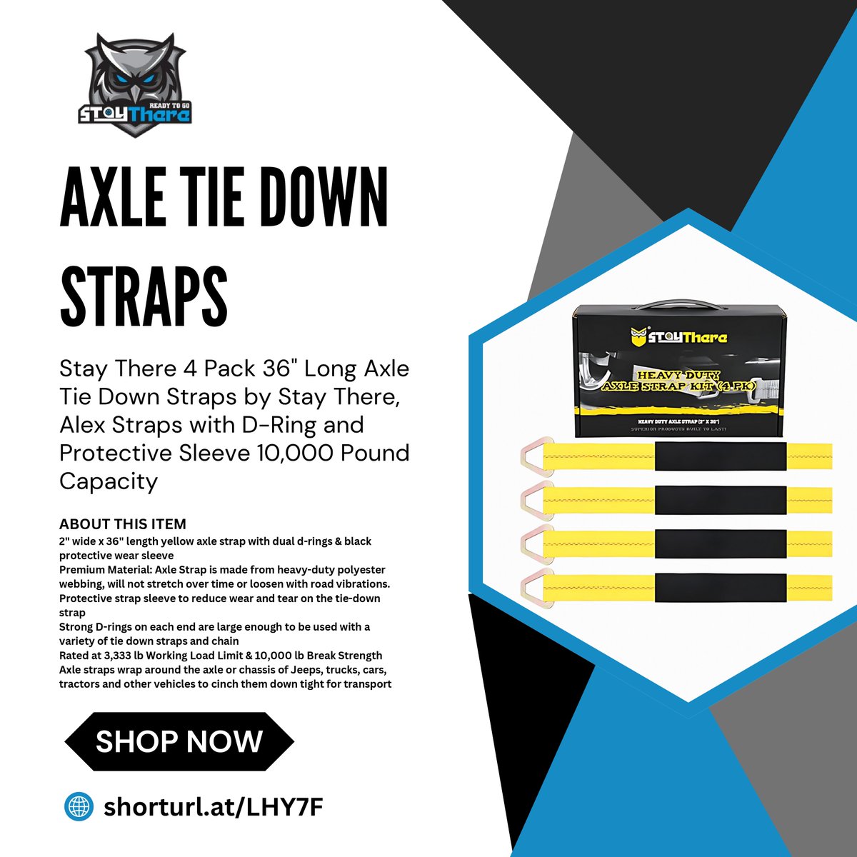 StayThere19's tweet photo. 🔗 Lock it down &amp; haul with confidence! StayThere Axle Tie Down Straps keep your cargo secure on every journey. 🚛💨

🛒 Get yours now 👉 https://t.co/NWyAinG0oA

#StayThere #SecureYourLoad #HeavyDutyHauling #GTvsPBKS #kunalkamra #WednesdayWisdom https://t.co/Dtk9WtNGXx