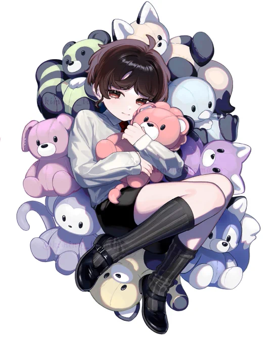 コミティアで本に載せる予定のイラストです