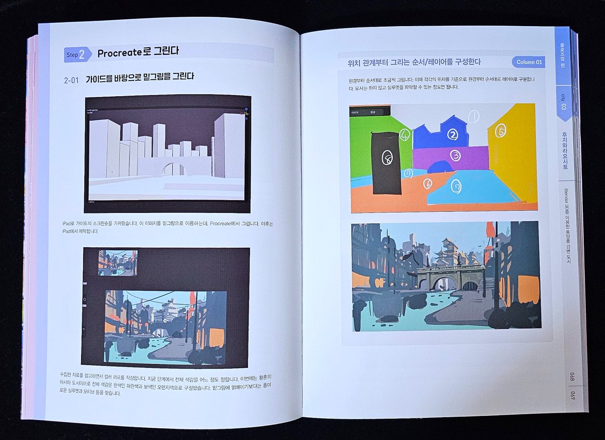 data_bu's tweet image. 🎨그리고 싶은 나만의 도시와 거리🏙
product.kyobobook.co.kr/detail/S000216…

시골 마을, 해안 도시, 강변 도시, 상점가, 네온시티 등 다양한 분위기와 풍경이 예시로 설명된 배경 작법서입니다!

6명의 일러스트레이터의 간단한 인터뷰부터 배경 일러스트의 컨셉 잡는 법과 작업 과정들이 상세하게 나와있어요!