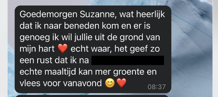 StHouVastNL's tweet photo. Fijn bericht van iemand die net het eerste #voedselpakket heeft ontvangen ❤️
#dankbaarheid #PositieveVibes #Hartverwarmend #Twitterhelpt https://t.co/TzqlhqjyXc