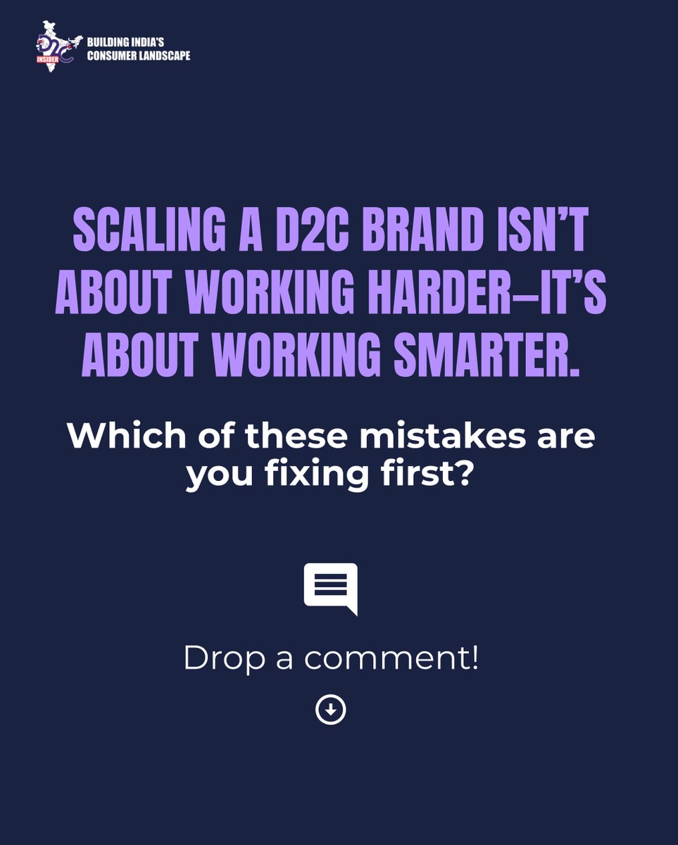Founder Fundamentals - 3! 📑

Scaling isn’t just about selling—it’s about selling smart. Stuck in growth limbo? Here’s why your D2C startup isn’t scaling:

Which challenge are you tackling first? Drop a comment! 💬👇