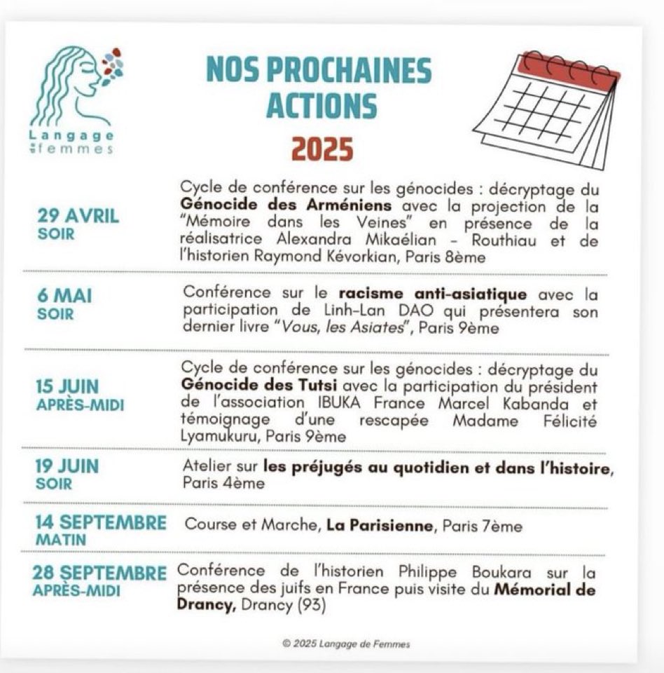 Anne-Marie Revcolevschi (@annemarierevco) on Twitter photo Prochains rv de <a href="/Langagedefemmes/">Langage de femmes</a> combattre le racisme et l’antisémitisme !! Et d’abord le connaître!!! Prochains rv de <a href="/Langagedefemmes/">Langage de femmes</a> combattre le racisme et l’antisémitisme !! Et d’abord le connaître!!!