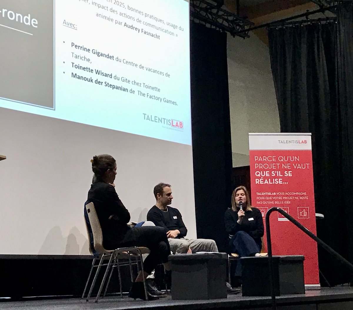 ✨ Un après-midi riche en inspiration lors de la conférence <a href="/TalentisLAB/">TalentisLAB</a>  « Comment communiquer en 2025 ? »📣

💬 Des échanges concrets, des défis partagés et surtout, plein d’idées à intégrer dans les coachings à venir 💡🚀 

<a href="/AFrelechoz/">Aliette Freléchoz</a> <a href="/AudreyFasnacht/">Audrey Fasnacht</a> <a href="/Jura3Lacs/">Jura & Trois-Lacs</a>