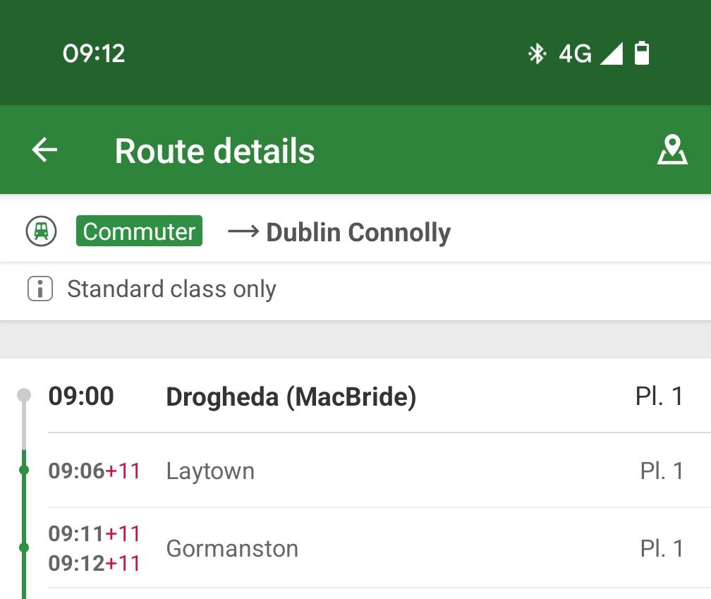How <a href="/IrishRail/">Iarnród Éireann</a> can a train be 11 mins late at the first stop after departure?