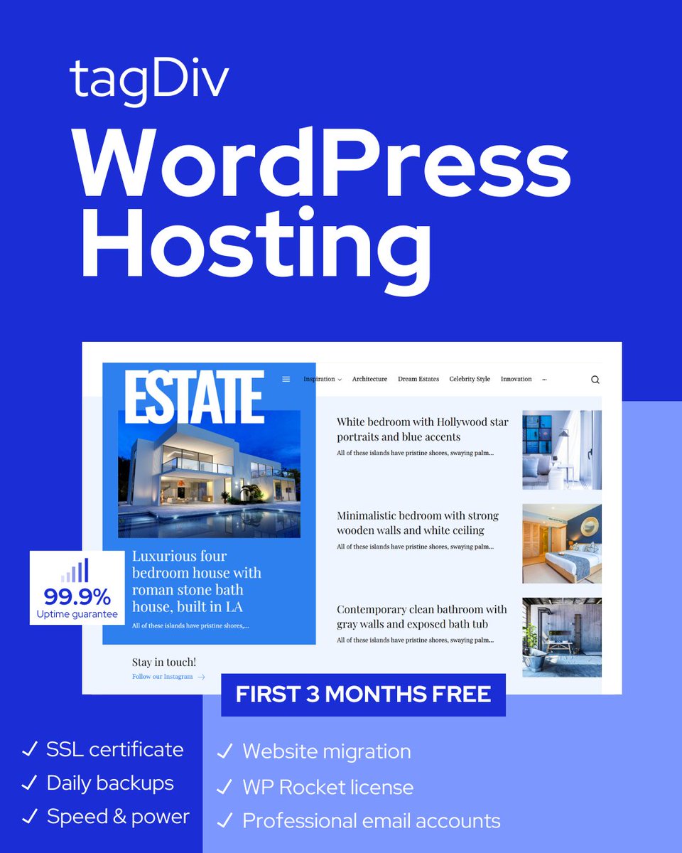 Try our hosting – pay only if you love it! 🚀

We know choosing the right WordPress hosting is a big decision. That’s why we’re giving you the chance to try tagDiv Hosting for three months, completely free.

💡Check out our hosting plans: tr.ee/UoJTfh