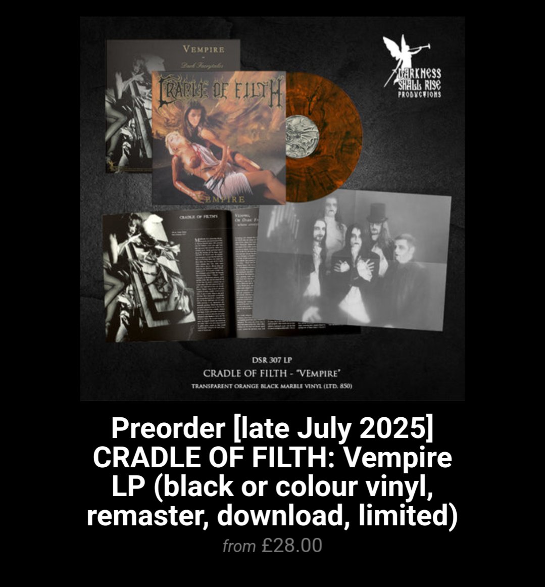 Just pre-ordered these via <a href="/CultNeverDies/">Cult Never Dies</a>