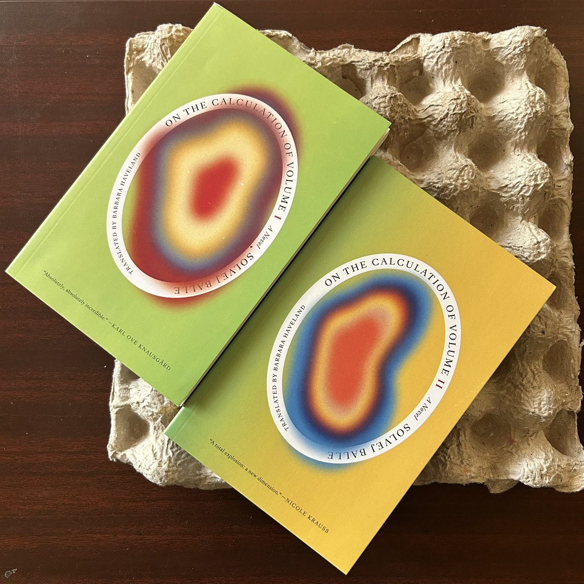 themorbidgreen's tweet image. Next up, the books I bought in December:

#OntheCalculationofVolume I and II
Written by #SolvejBalle
Translated by #BarbaraHaveland