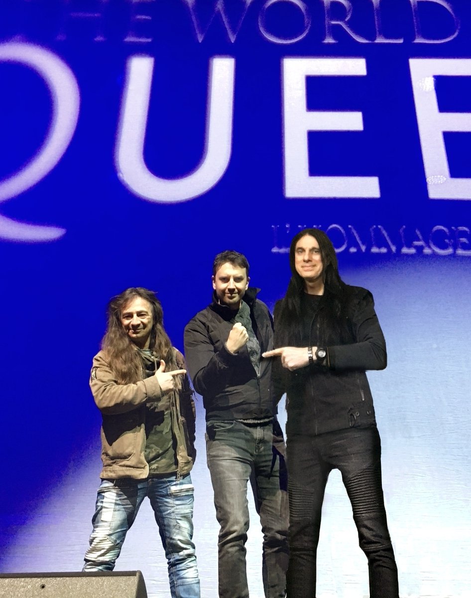 Eric Martins-Guerra (@ericmartins__) on Twitter photo Meeting up <a href="/NightreaperBand/">Nightreaper Band Official</a> on the Zénith stage in Rouen by visiting our singer Fred for his great tribute to Freddy Mercury, gives us a prelude to upcoming gigs!
👉 urlr.me/YNywfS
Prélude aux concerts de Nightreaper en rejoignant Fred sur la scène du Zenith! 😉🤘 Meeting up <a href="/NightreaperBand/">Nightreaper Band Official</a> on the Zénith stage in Rouen by visiting our singer Fred for his great tribute to Freddy Mercury, gives us a prelude to upcoming gigs!
👉 urlr.me/YNywfS
Prélude aux concerts de Nightreaper en rejoignant Fred sur la scène du Zenith! 😉🤘