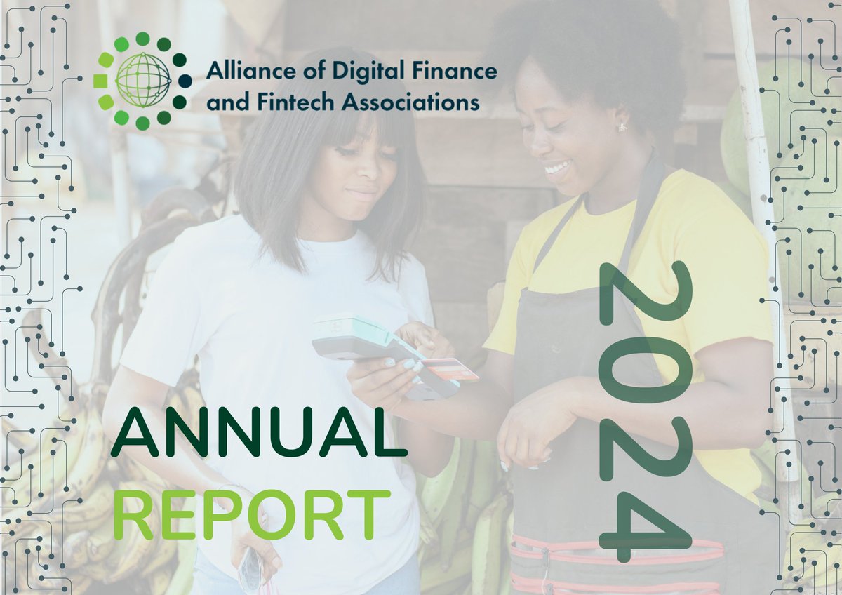 Alliance of Digital Finance & Fintech Associations (@alliancedfa) on Twitter photo The <a href="/AllianceDFA/">Alliance of Digital Finance & Fintech Associations</a> Annual Report is Live 🌍Celebrate a year of impact and achievements with us📖 Read the full report now: alliancedfa.org/wp-content/upl…
#AllianceDFA #DrivingImpact #ShapingTheFuture The <a href="/AllianceDFA/">Alliance of Digital Finance & Fintech Associations</a> Annual Report is Live 🌍Celebrate a year of impact and achievements with us📖 Read the full report now: alliancedfa.org/wp-content/upl…
#AllianceDFA #DrivingImpact #ShapingTheFuture