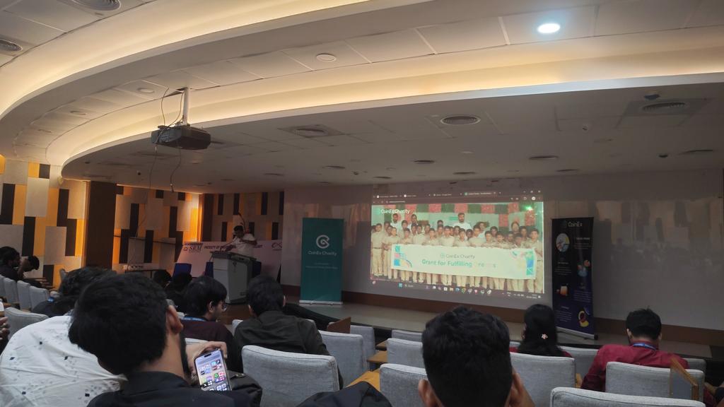 08_harshithh's tweet image. Had an insightful time at the CoinEx Charity Event at SRM RMP today! The session was packed with valuable knowledge on crypto &amp;amp; blockchain, making complex ideas feel simple. Huge shoutout to the organizers for this great event #CoinEx #SRMRMP
@coinexcom
@CoinExCharity