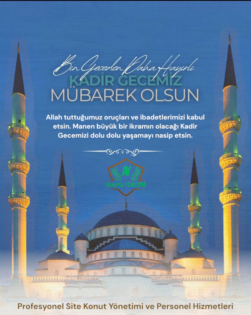 Allah tuttuğumuz oruçları ve ibadetlerimizi kabul etsin. Manen büyük bir ikramın olacağı Kadir Gecemizi dolu dolu yaşamayı nasip etsin.
#KadirGecemizMuebarekOlsun