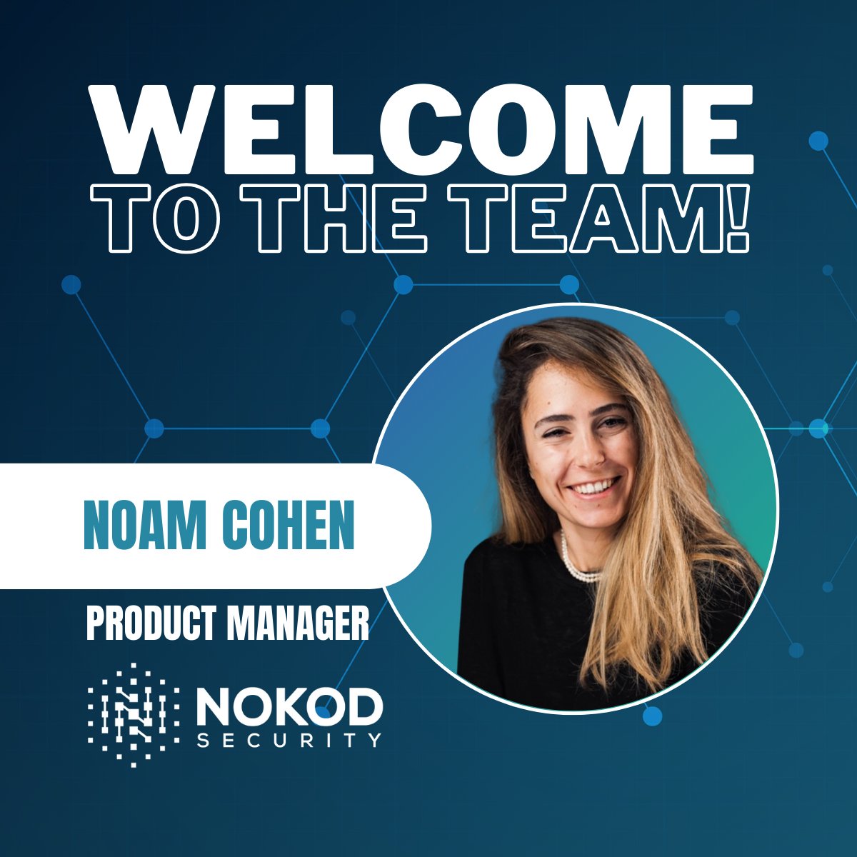 NokodSecurity's tweet image. Welcome Noam Cohen, our new Product Manager at Nokod! Excited to have you on board. Here's to new beginnings! #WelcomeToTheTeam