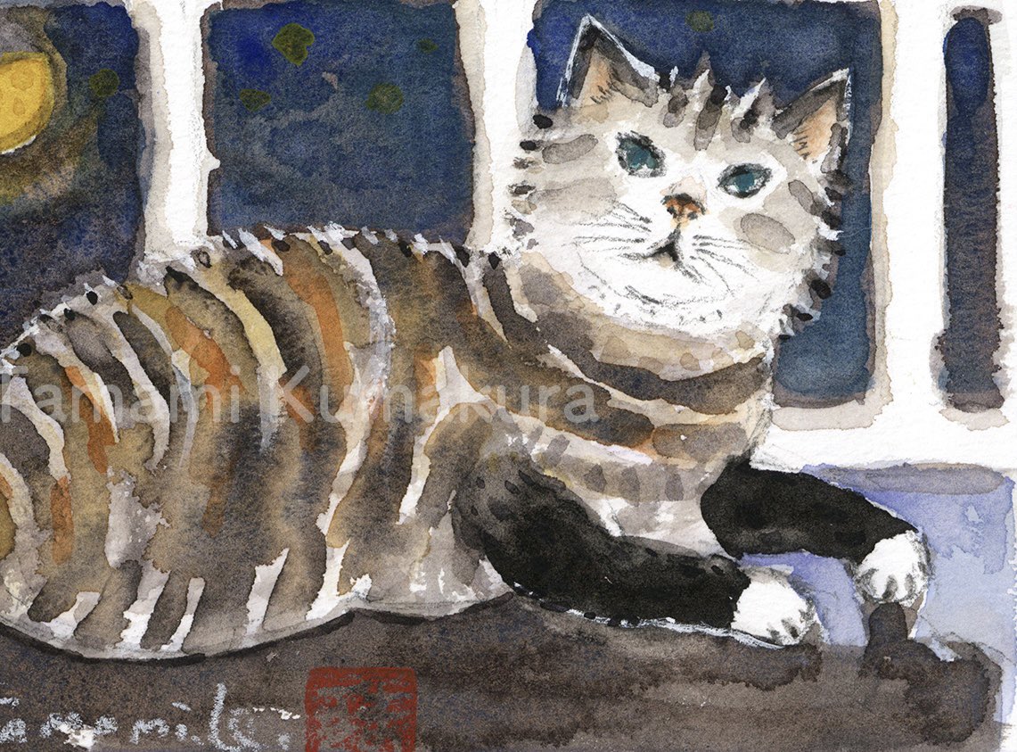 本日21:00ごろ、オンラインショップに原画を載せる予定です。 ハーフ