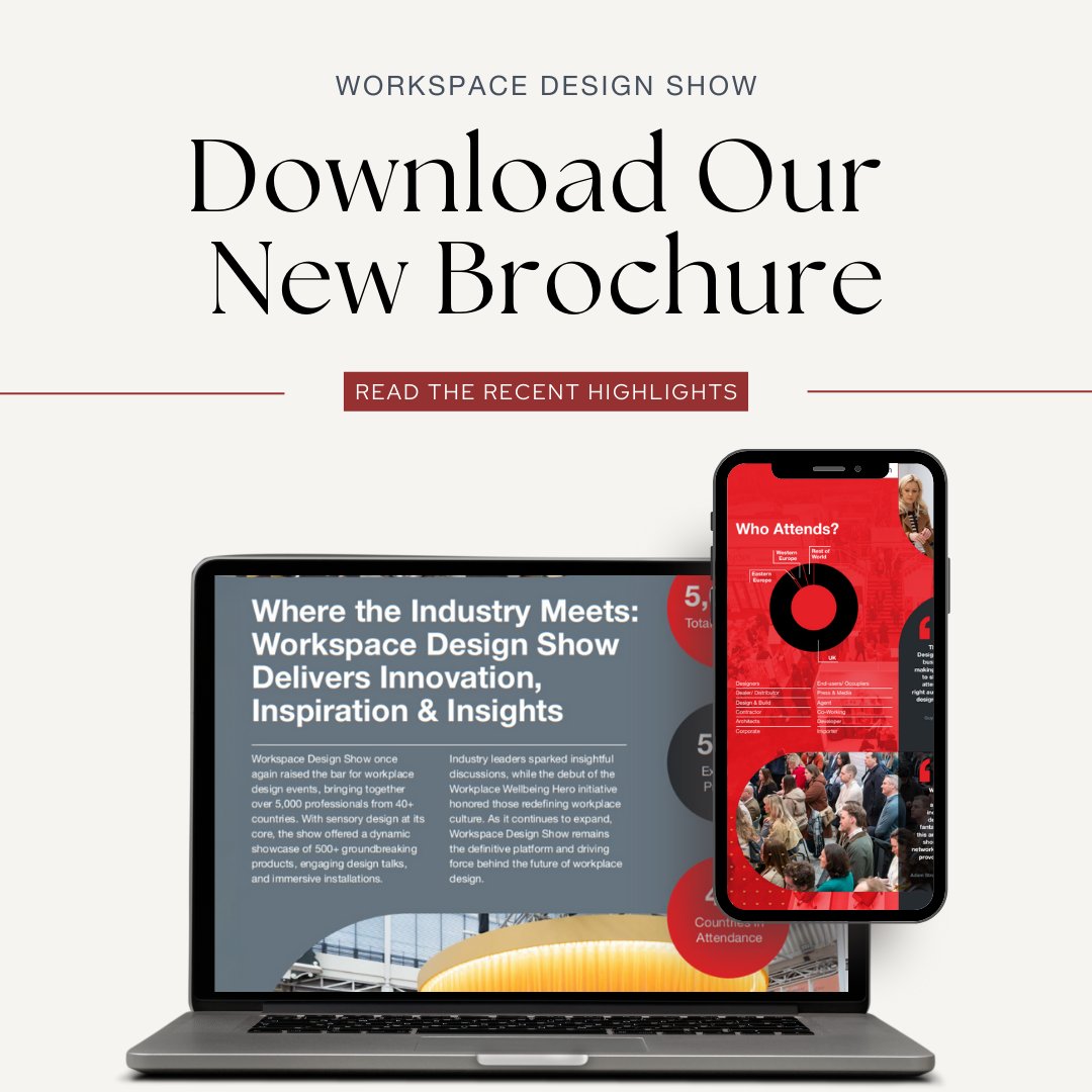 Workspace Design Show UK (@workspaceshowuk) on Twitter photo The 2026 Event Brochure is out! 📖 Discover visitor numbers, key highlights & insights from the latest show.
📅 25-26 Feb 2026 | 📍 BDC London
Be part of it! Download now: workspaceshow.co.uk/event-brochure
📧 Contact: sales@workspaceshow.co.uk
#WorkspaceDesignShow #WDSLondon2026 The 2026 Event Brochure is out! 📖 Discover visitor numbers, key highlights & insights from the latest show.
📅 25-26 Feb 2026 | 📍 BDC London
Be part of it! Download now: workspaceshow.co.uk/event-brochure
📧 Contact: sales@workspaceshow.co.uk
#WorkspaceDesignShow #WDSLondon2026