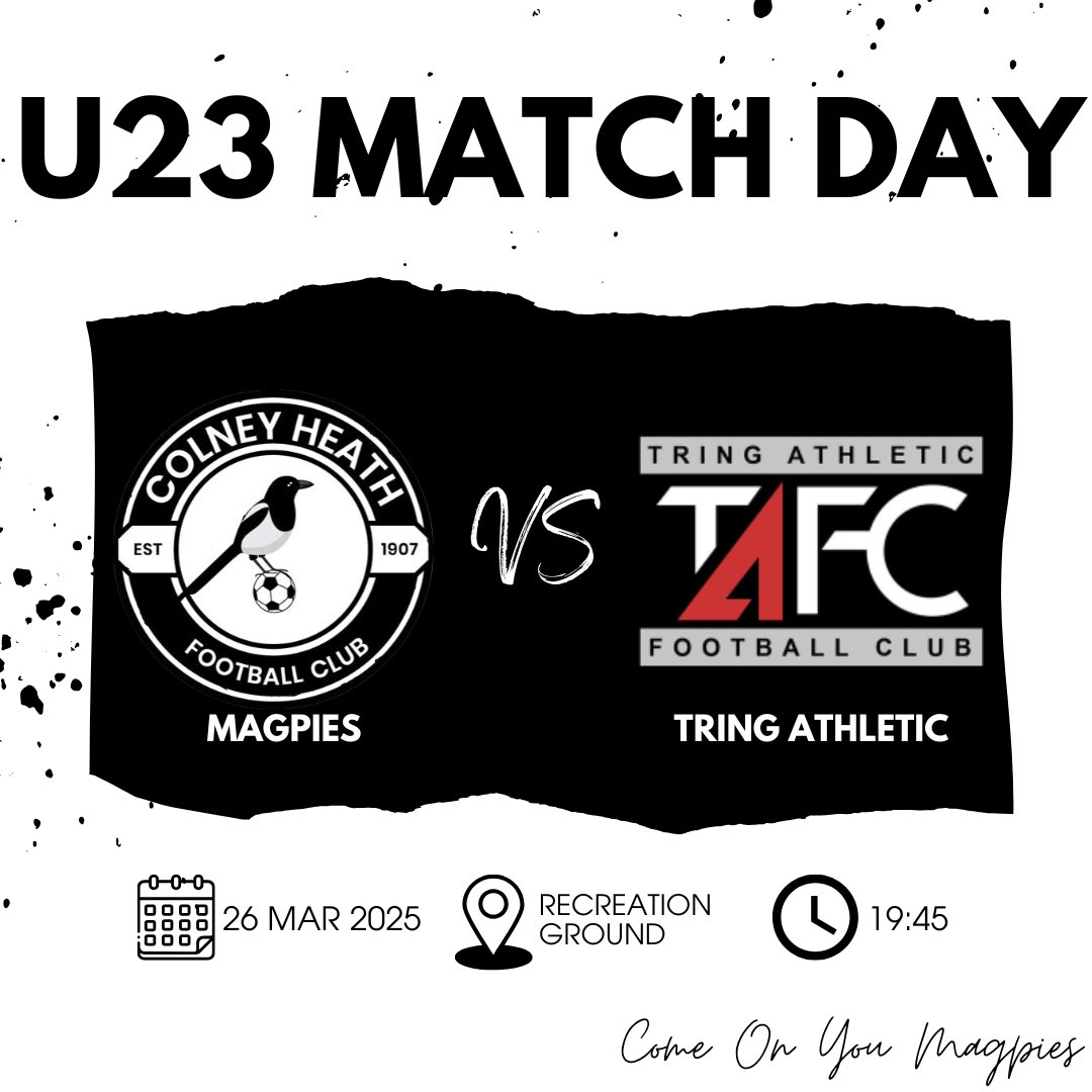 ITS U23s MATCH DAY ⚫️⚪️

Our U23s have a midweek game at home tonight as they welcome @TAFCu23s 

KO 19:45

Come down and show your support!
#ComeOnYouMagpies