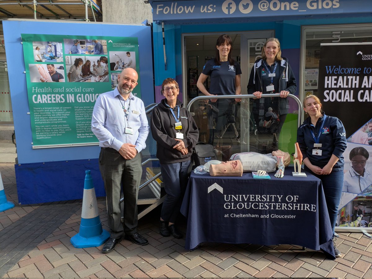 Come and see us in Gloucester at the cross to talk about healthcare related courses.
