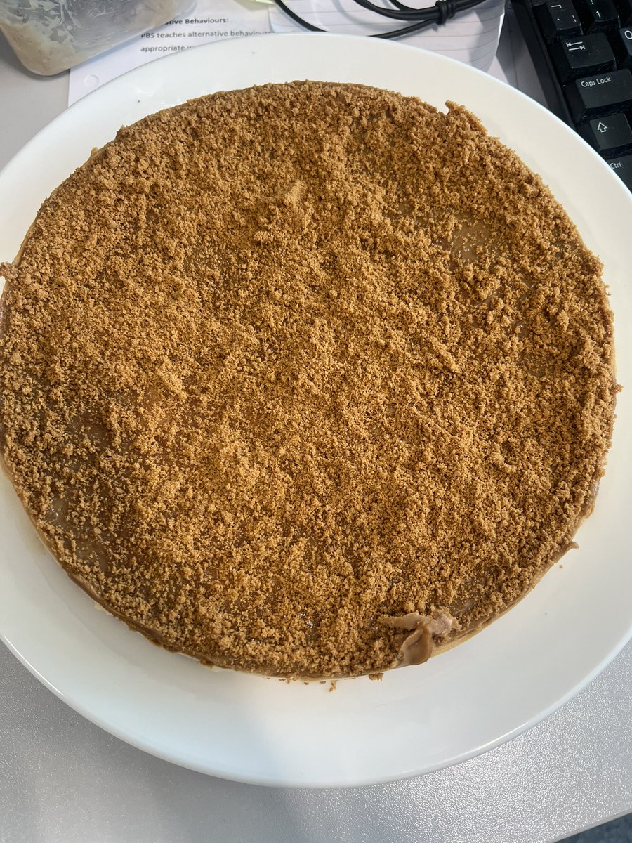 Look at this!!! Just my favourite cheese cake hand delivered by Chris Toon!!! Salivating!!!Thank you 🥰 The office are ready for a slice!!!  <a href="/gatesheadcoll/">Gateshead College</a>