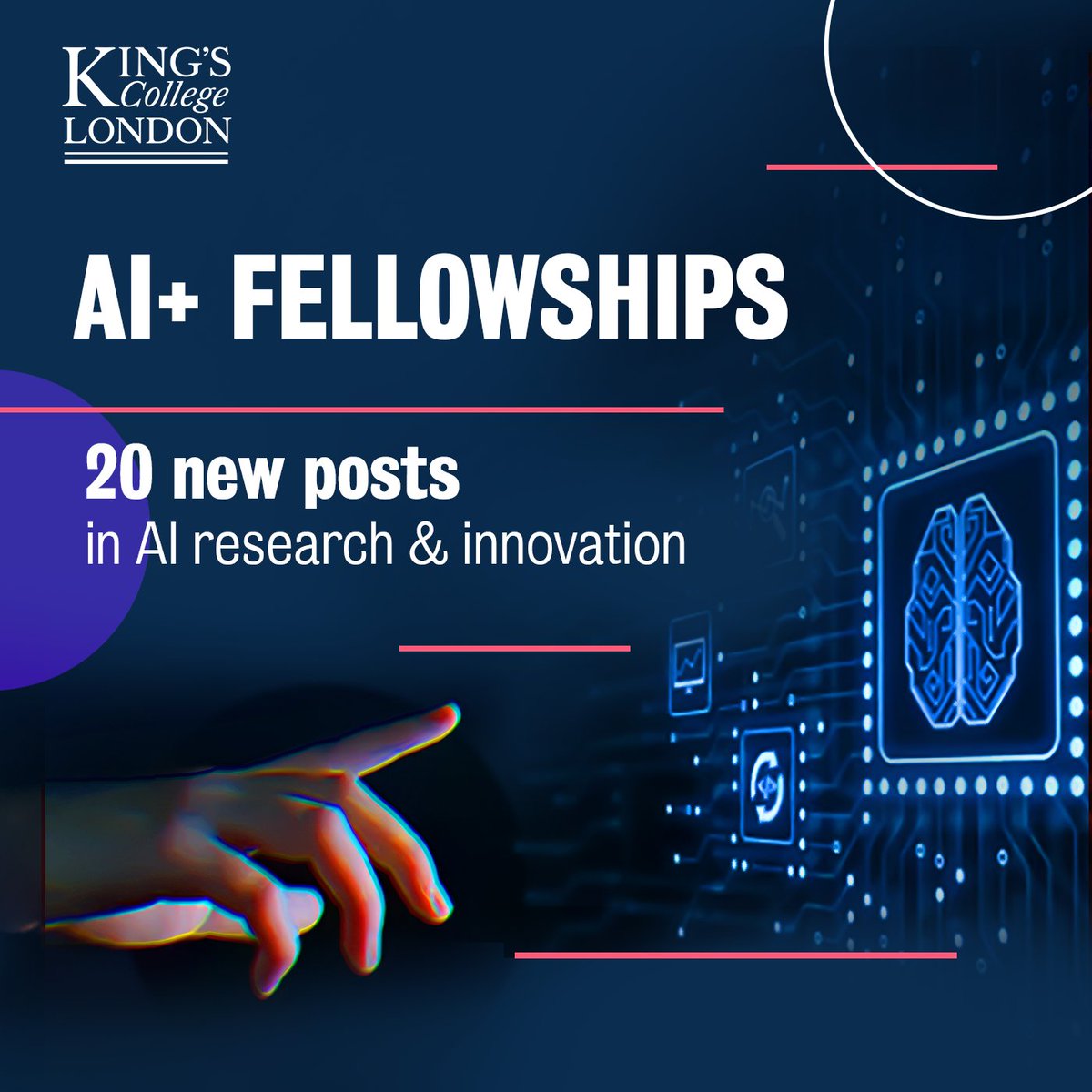 Could you be one of our 20 AI+ Fellows, shaping the future of AI at King's?

Find out more about the opportunities at King's: kcl.ac.uk/jobs/role/king…

<a href="/hashimi_bashir/">Sir Bashir M. Al-Hashimi بشير CBE FREng FRS</a>