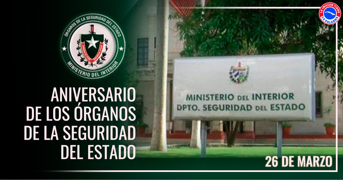 A los Órganos de la Seguridad del Estado, no le han faltado jamás el heroísmo y la convicción patriótica, y que tuvo sus raíces en la inteligencia mambisa y en el propio Ejército Re­belde.
Nuestra gratitud a los que salvaron a Fidel y se saben guardián de algo sagrado. 
#Cuba