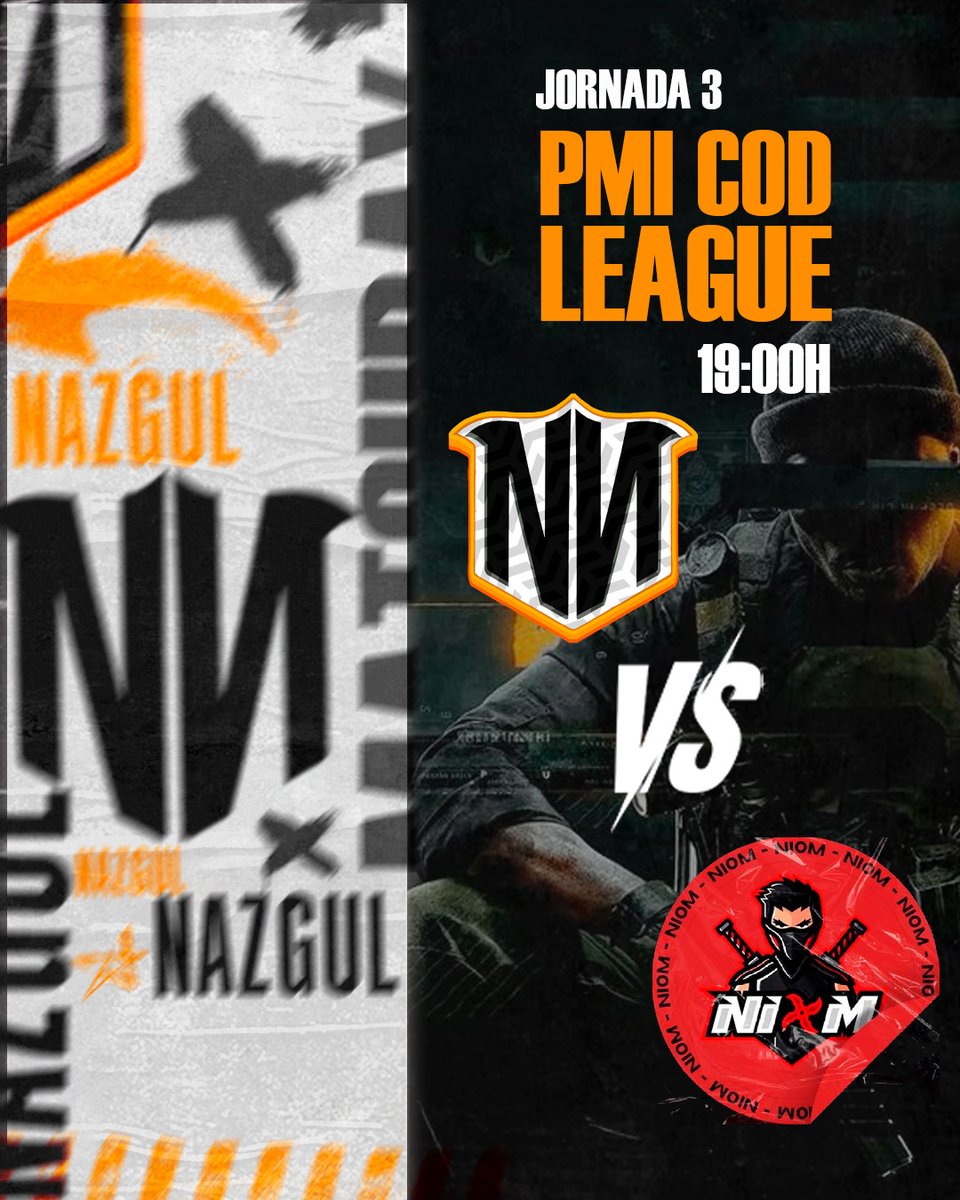 NAZGUL NATION (@nazgulnation) on Twitter photo #CallOfDuty | ยก๐๐๐๐๐๐๐๐!
ยกLa fortaleza naranja vuelve con la liga de <a href="/PMI_eSports/">PMI eSports</a>, vamos a por la victoria!
๐ | #PMICODLeague
๐ | <a href="/NiomEC_/">NIรM ๐ฅท</a>
โฐ | 19:00h
๐๐๐๐๐๐๐
<a href="/NayDRage/">SauceBoyZ</a>
@subdorkTT
@HeFestosX
@Keyfrank28
#GoNN ๐งก #CallOfDuty | ยก๐๐๐๐๐๐๐๐!
ยกLa fortaleza naranja vuelve con la liga de <a href="/PMI_eSports/">PMI eSports</a>, vamos a por la victoria!
๐ | #PMICODLeague
๐ | <a href="/NiomEC_/">NIรM ๐ฅท</a>
โฐ | 19:00h
๐๐๐๐๐๐๐
<a href="/NayDRage/">SauceBoyZ</a>
@subdorkTT
@HeFestosX
@Keyfrank28
#GoNN ๐งก