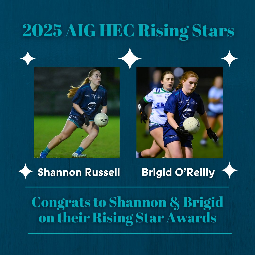 TUDublin GAA Club (@tudublinccgaa) on Twitter photo Congratulations to our two Moynihan Cup ladies, Shannon Russell & Brigid O'Reilly, on making the <a href="/LadiesHEC/">Ladies HEC</a> Rising Stars team of the year!
Two top class operators who we're outstanding on our journey to the All Ireland Final.
#WeAreTUDublin Congratulations to our two Moynihan Cup ladies, Shannon Russell & Brigid O'Reilly, on making the <a href="/LadiesHEC/">Ladies HEC</a> Rising Stars team of the year!
Two top class operators who we're outstanding on our journey to the All Ireland Final.
#WeAreTUDublin