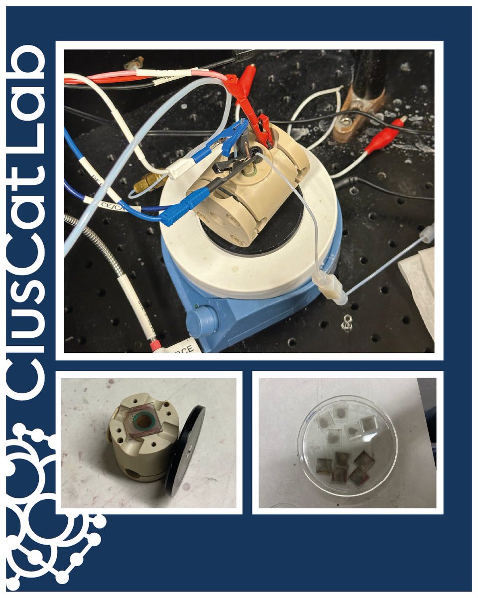 ClusCat_Lab's tweet photo. Last week our colleague Sebastian Mößlacher was visiting the Ångström Institute (Uppsala University) and doing some experiments with Jacinto Sá and Neda Irannejad on the capabilities of our clusters in electrocatalysis regarding oxidation reaction. Thanks for the great teamwork!! https://t.co/e4JKVYURSQ