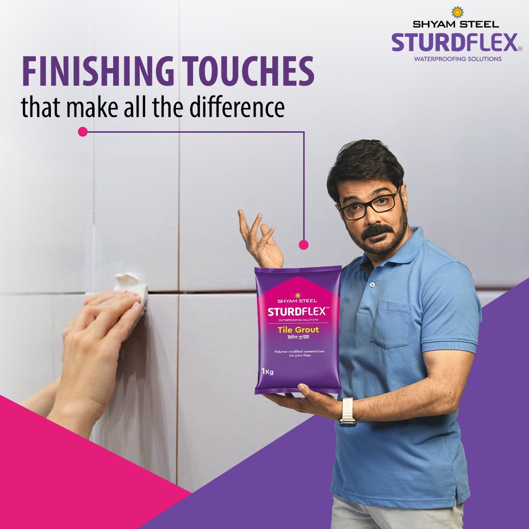 shyamsteel's tweet photo. Without proper sealing, your tiles are just waiting for trouble! Keep them firm, prevent seepage, and achieve a seamless, durable finish only with Sturdflex Tile Grout.
#Sturdflex #SturdflexWaterproofingSolutions #TileGrout #NoDampwithSturdflex #DampFreeWalls https://t.co/2NRrMtgPRz