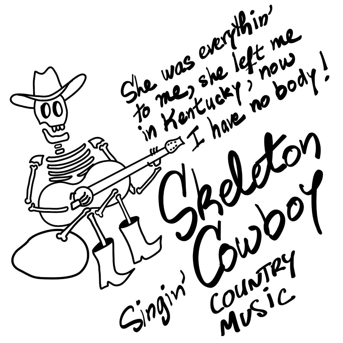 Skeleton Cowboy Singin' Country Music
By the Doodlin’ Frenchman 😉🇫🇷

Follow me (and my daughter) on IG: instagram.com/crittersandco_…

#doodle #comic #illustration #adobefresco #skull #cowboy #country #music #countrymusiclover #funny #sketch #doodlingart