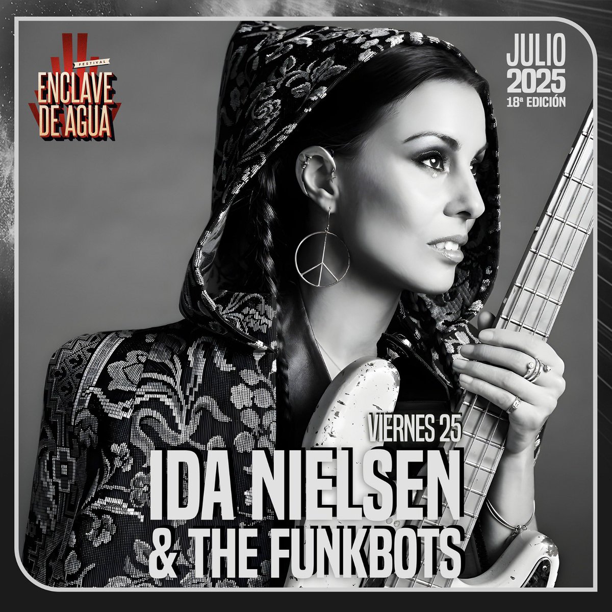 Si te gusta el #funk té esperamos en #soria <a href="/idanielsenbass/">ida nielsen</a> estará sobre el escenario principal de <a href="/EnclavedeAgua/">Festival Enclave de Agua</a>   el día 25 de julio a orillas del #duero  <a href="/Ayto_Soria/">Ayuntamiento de Soria</a>