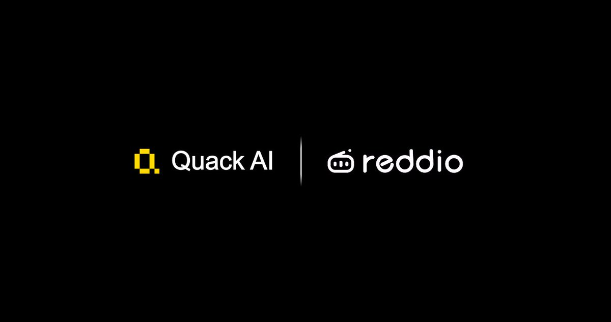 Quack AI Joins Forces with Reddio for Smarter Decentralized Governance! ⚡️

Quack AI is delivering AI-powered governance solutions to the <a href="/reddio_com/">Reddio</a> ecosystem, enabling intelligent and decentralized decision-making. Through our advanced AI governance protocols, we’ll help Reddio