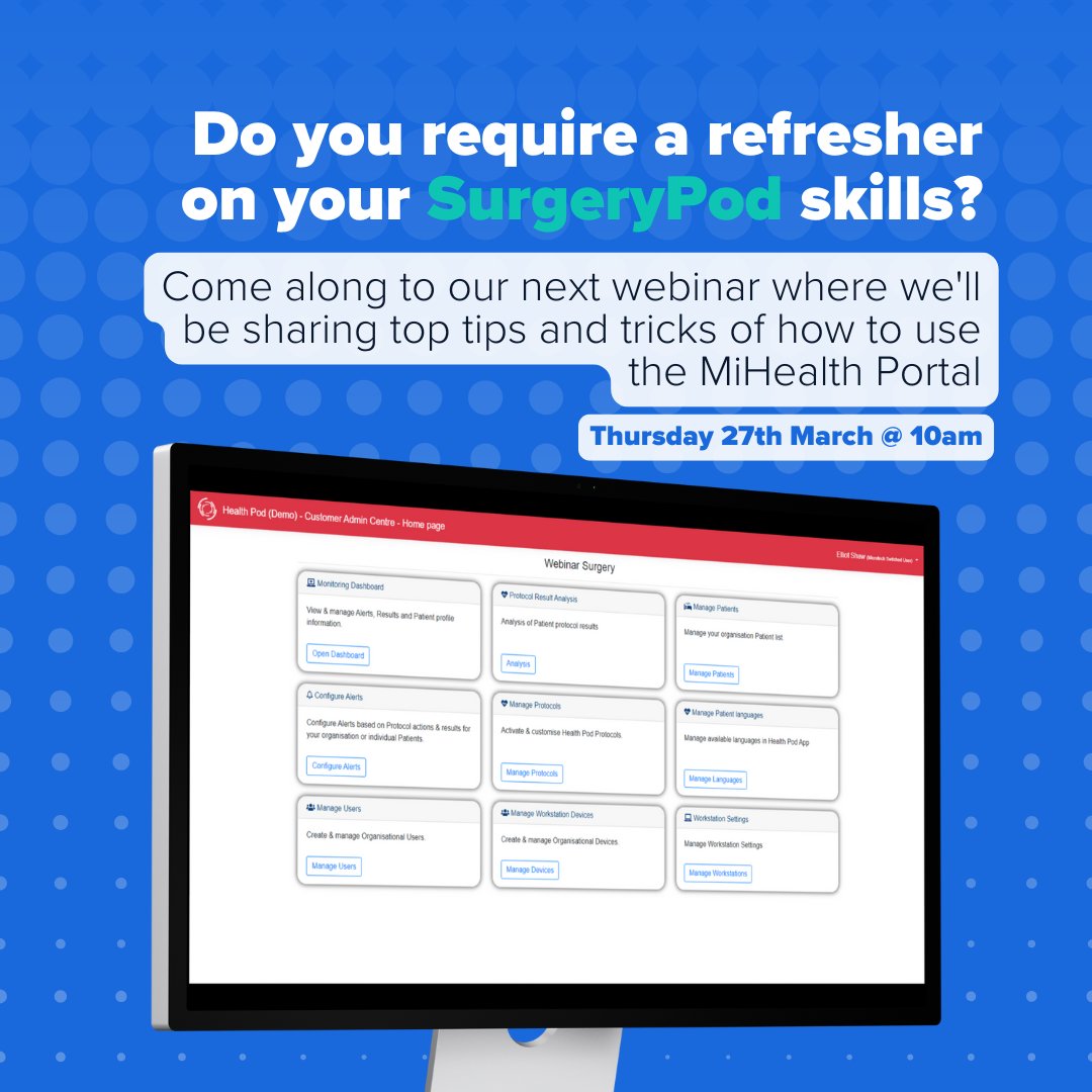 Join us tomorrow for our monthly #webinar! ⏰ Can't make this one? Don't worry! We run these on the last Thursday of every month at 10am, so be sure to check back.

🔗 ow.ly/9MUU50VoJkS