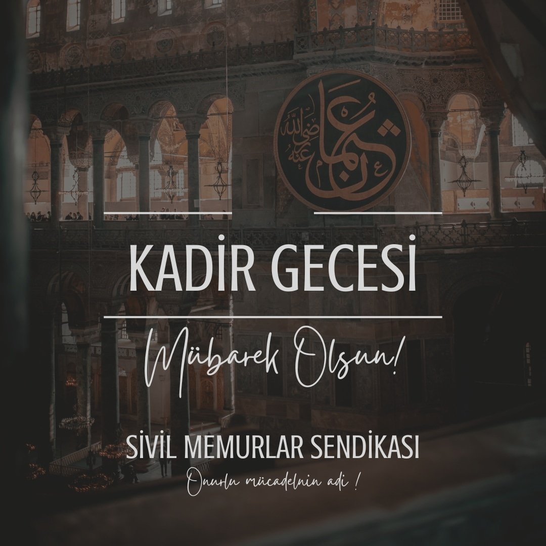 Mübarek #KadirGecesi’nin tüm İslam âlemine ve ülkemize hayırlar getirmesini Cenab-ı Hak’tan niyaz ederiz. Kadir Gecemiz mübarek olsun.