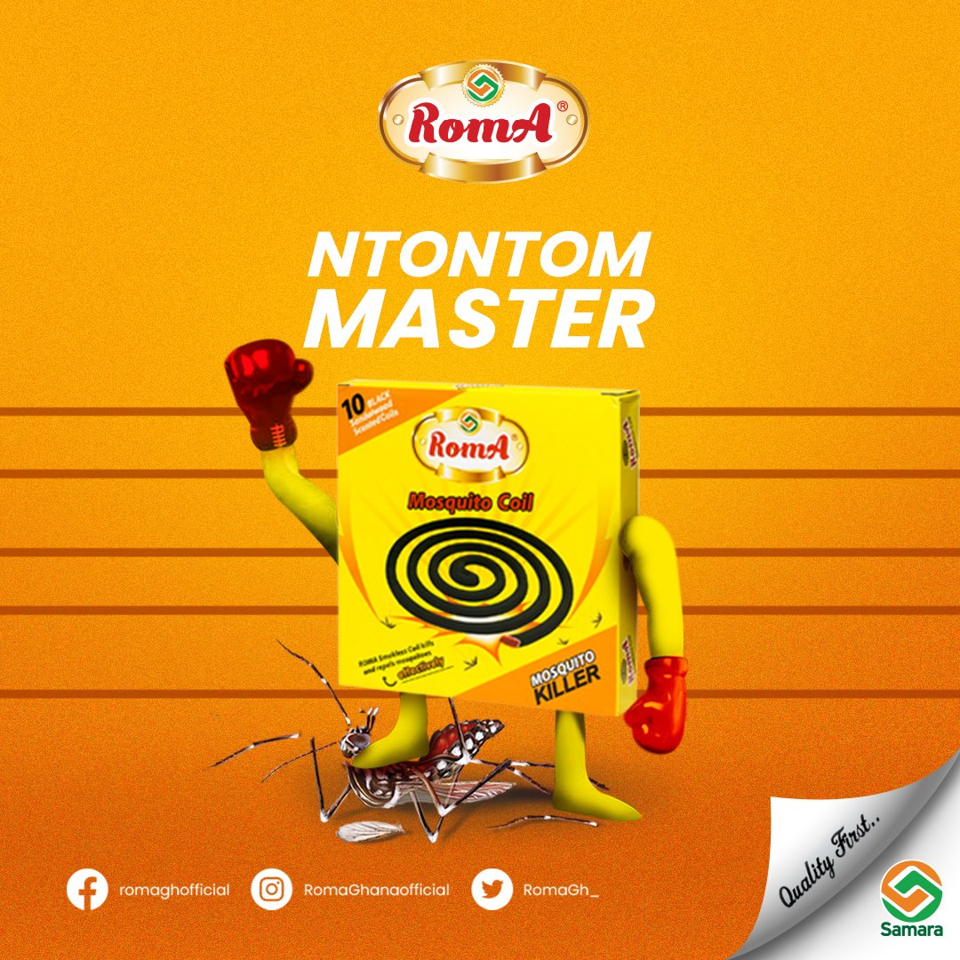 RomaGh_'s tweet photo. Ntontom Master.
Roma mosquito coil and spray is undefeated. https://t.co/3rHS71w3L2