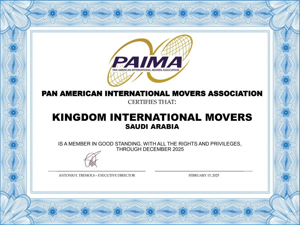 kimww_movers's tweet image. We're PAIMA members! 🤝 

Expanding our network for better international moves. 

World-class service, now even better! 

#TopMovers #KingdomMovers #MovingSolutions