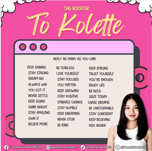 TEAM KOLETTE OFFICIAL tweet media
