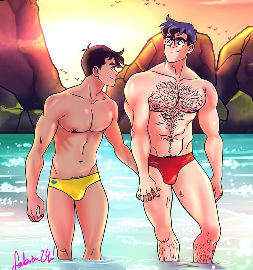 bogossbook's tweet image. My boyfriend is super! Art by @ArtByFab