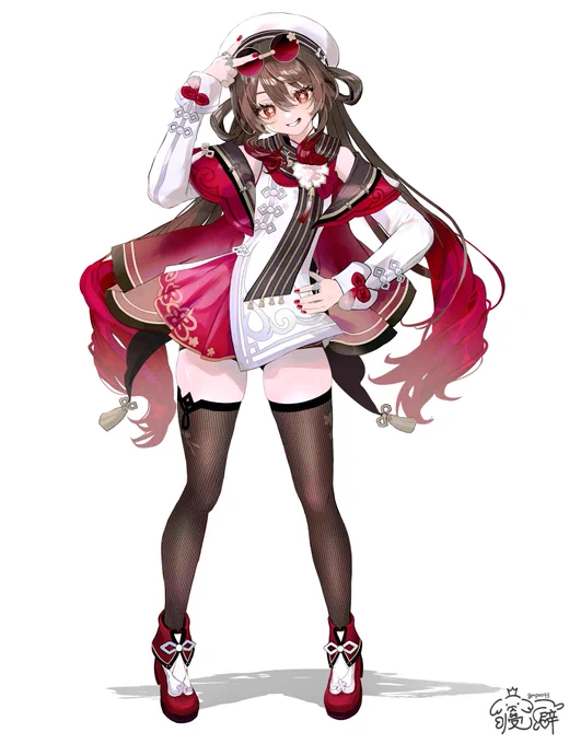 残雪に咲く紅#GenshinImpact #HuTao 