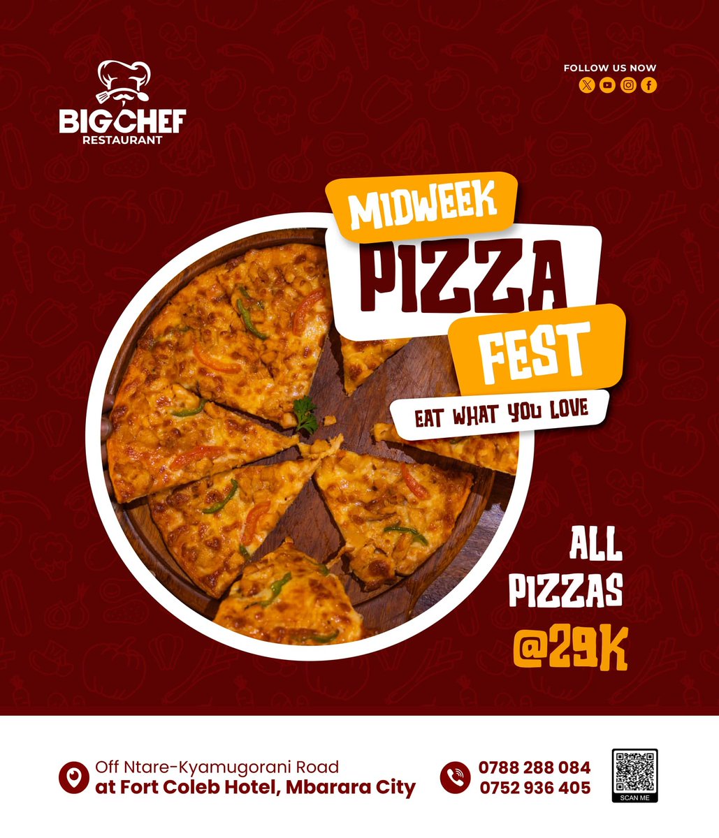 Sandrah_ug's tweet photo. Warm up your day with #pizza from @BigchefR π€π€ΈππΌ
#midweekpizzafest https://t.co/wcebTjksDV