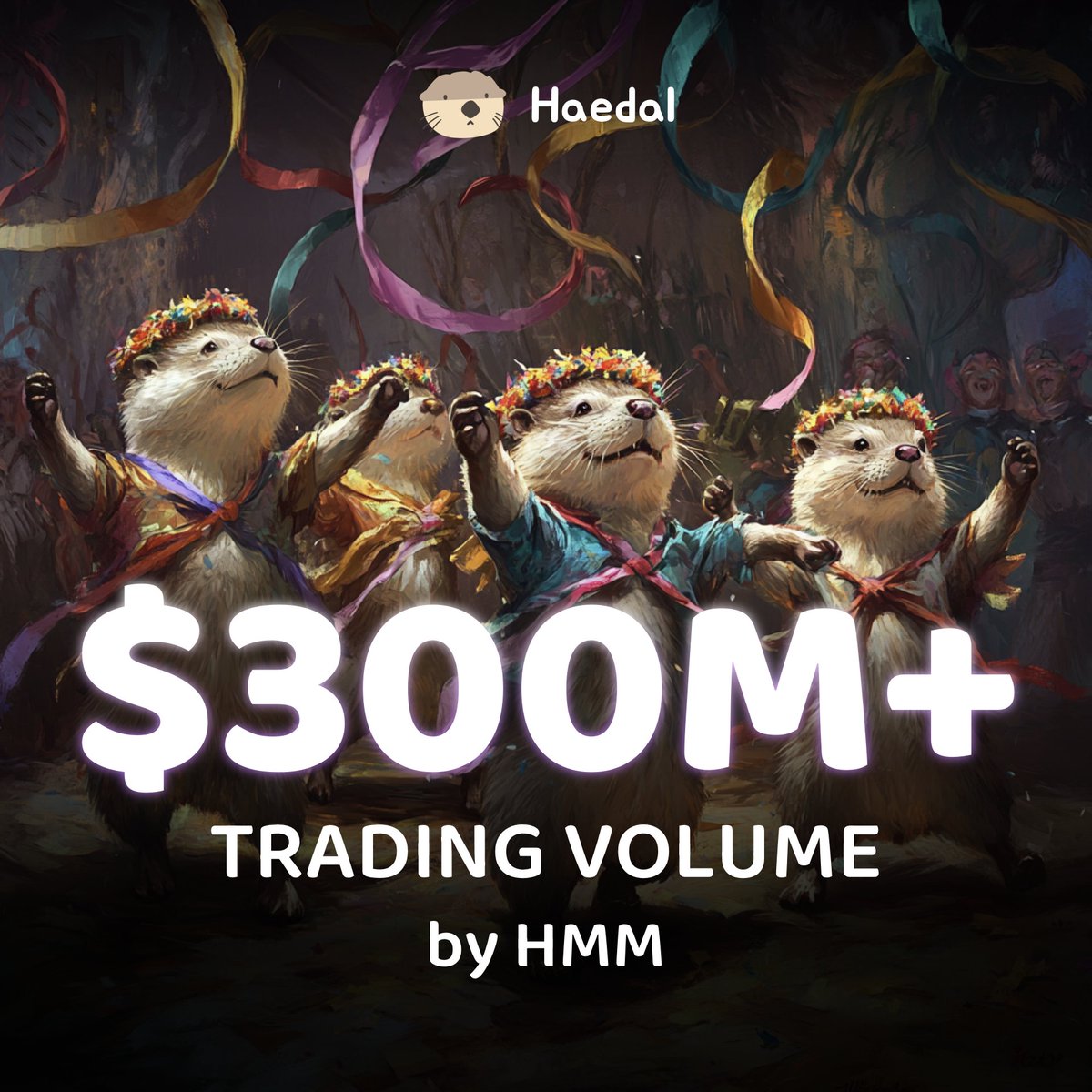 HaedalProtocol's tweet photo. 🎊 Major milestone for Haedal HMM! 🎉  

We’ve officially crossed $300M in HMM's trading volume, marking a huge leap in yield performance and capital efficiency! Over $110K organic yields have been generated from the transaction flows on @SuiNetwork for the #Haedal community.

More growth and innovation ahead! The Haedal universe is EXPANDING, with no stop button. ♾