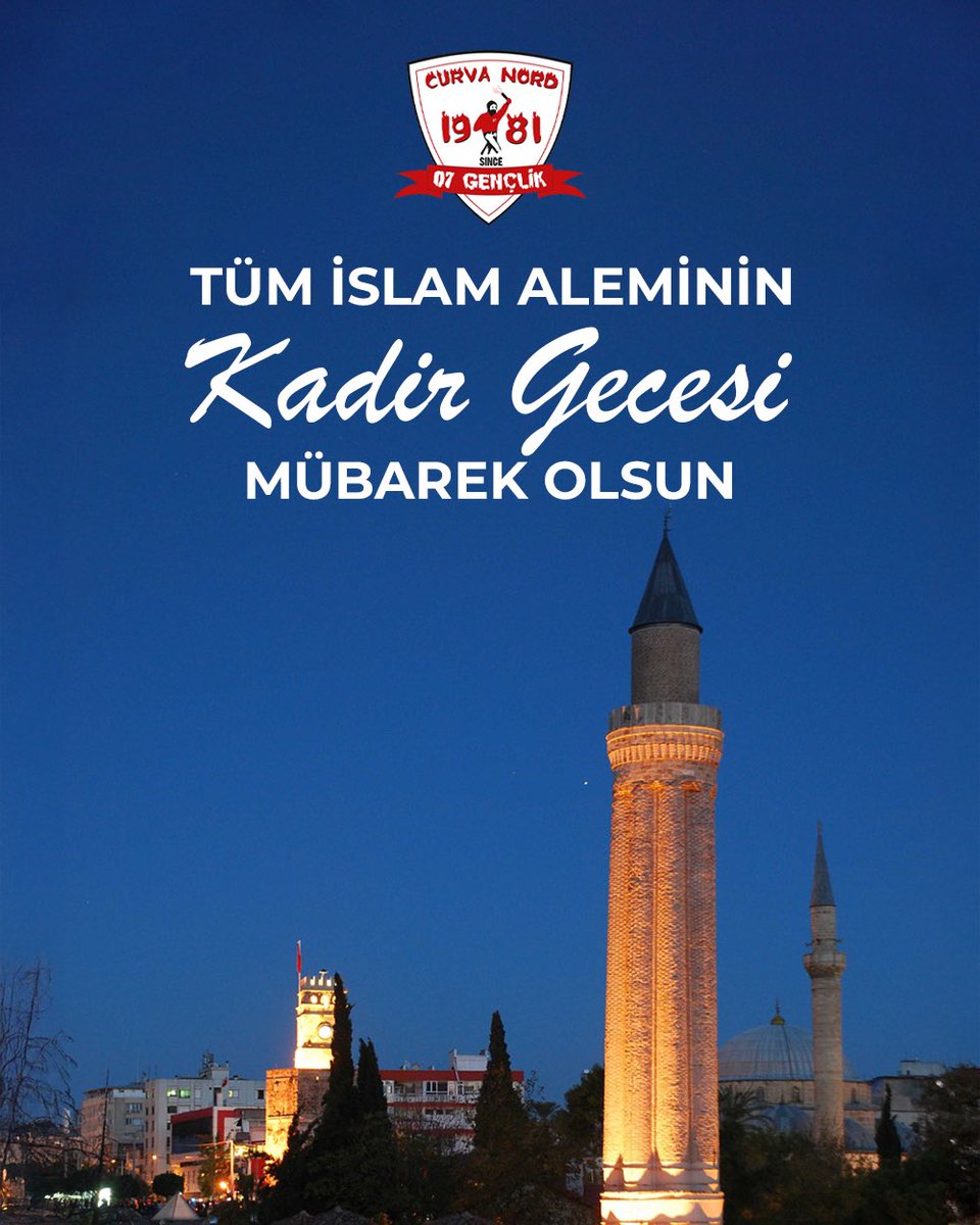 Tüm islam aleminin Kadir Gecesi mübarek olsun.
